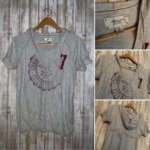 American Eagle Lg Graphic Hooded Shirt